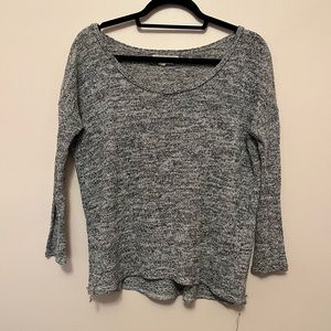 Marled gray lightweight sweater